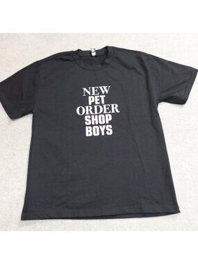 New Order Pet Shop Boys Shirt Medium Black Double Sided 2022 Tour